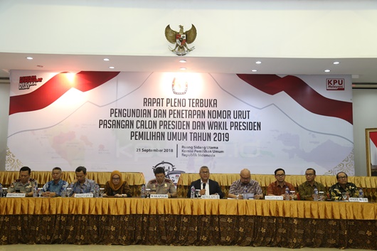 Jokowi-Ma'ruf, Prabowo-Sandi Resmi Sebagai Paslon Capres-Cawapres