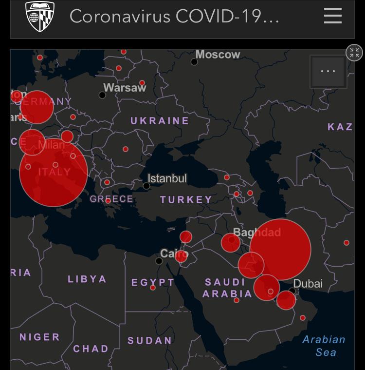 Coronavirus Menyebar Cepat di Timur Tengah dan Kawasan Teluk